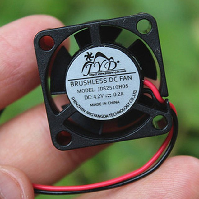 HUXUAN Ultra-Miniatur-Bürstenloser Lüfter, elektrisch, DC 5 V / 12 V, geräuscharm, Schwarz - Bild 1