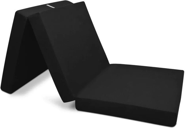Beautissu Campix Klappmatratze Schwarz B/T/H: 190 x 60 x 7 cm - Bild 1