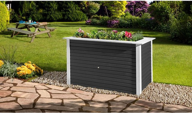 WEKA Profi Holz-Hochbeet WekaLine aus Fichtenholz in Anthrazit, H x B x T: 81 x 131 x 91 cm - Bild 1