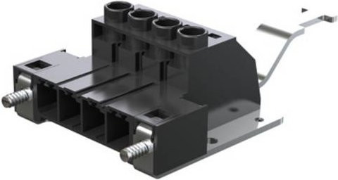 Weidmüller Stiftgehäuse-Platine BU/SU in Schwarz mit 7.62 mm Rastermaß, 50 Stück - Bild 1
