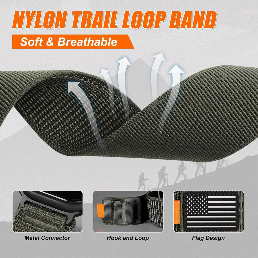 LCAPLE Sportarmband Nylon, Schwarz, Unisex - Bild 2