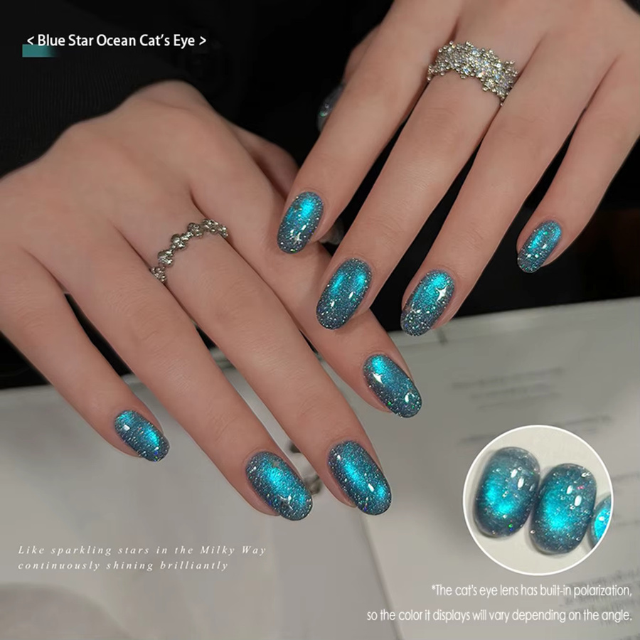 MAINEL Deep Sea Secret Magnetischer Gel-Nagellack, Blau, 10 ml - Bild 3