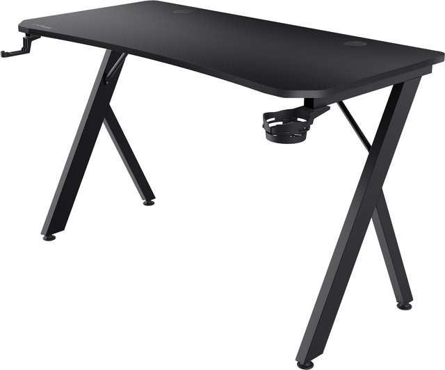 TRUST Gaming-Schreibtisch GXT700 OMNIUS in Schwarz, höhenverstellbar, B: 150 cm, T: 60 cm, H: 76 cm - Bild 1