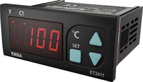 Enda Temperaturregler NTC Schwarz, Messbereich -60 bis 150°C, B/T/H: 77 x 61 x 35 mm - Bild 1