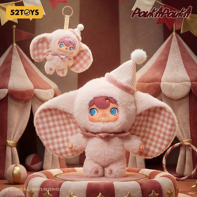 52TOYS POUKAPOUKA Fliegender Elefant, Plüschfigur, Rosa / Pink - Bild 1