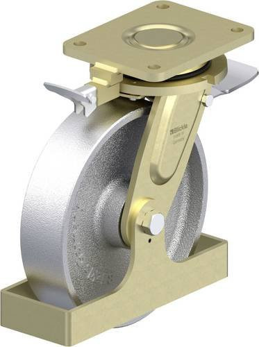 Blickle Schwerlast-Lenkrolle LS-G 250K-ST-RI4-FS in Silber, Rad-Durchmesser: 250 mm, Tragfähigkeit: 1400 kg - Bild 1
