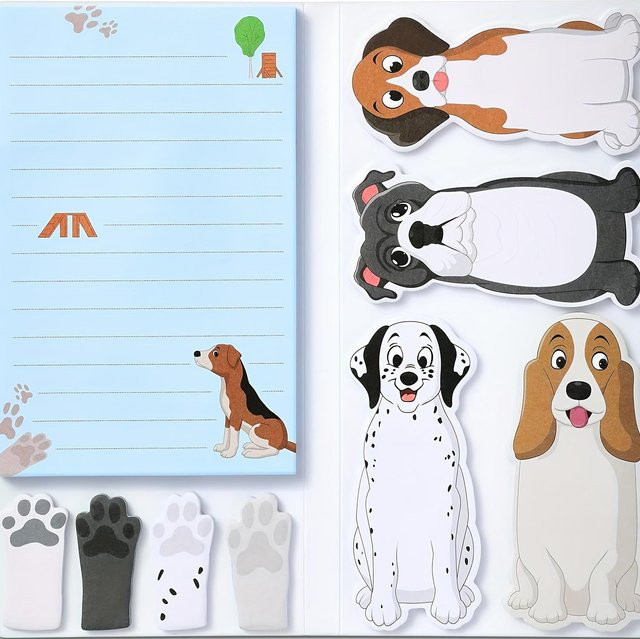 SZ-Damai Haftnotizen-Set mit Katzenmotiv in Multicolour mit Notizblöcken, Trennblättern und Seitenmarkern - Bild 1