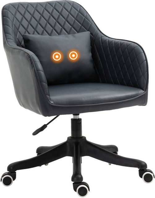 Vinsetto Massagestuhl MH921-298V01 Executive Chair in Grau Anthrazit mit Kunstleder und Samt-Details für Home Office und Büro - Bild 1