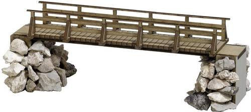 Busch H0 Fußgängerbrücke aus Holz, L x B x H: 113 x 27 x 45 mm - Bild 1