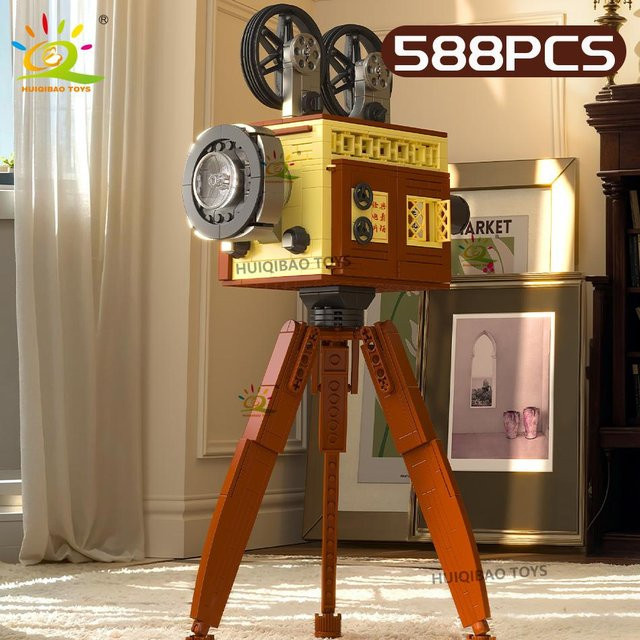 Wucifang Bags MOC Vintage Kamera Kaffeemaschine, Bausteine Modellbausatz, ab 6 Jahren - Bild 1