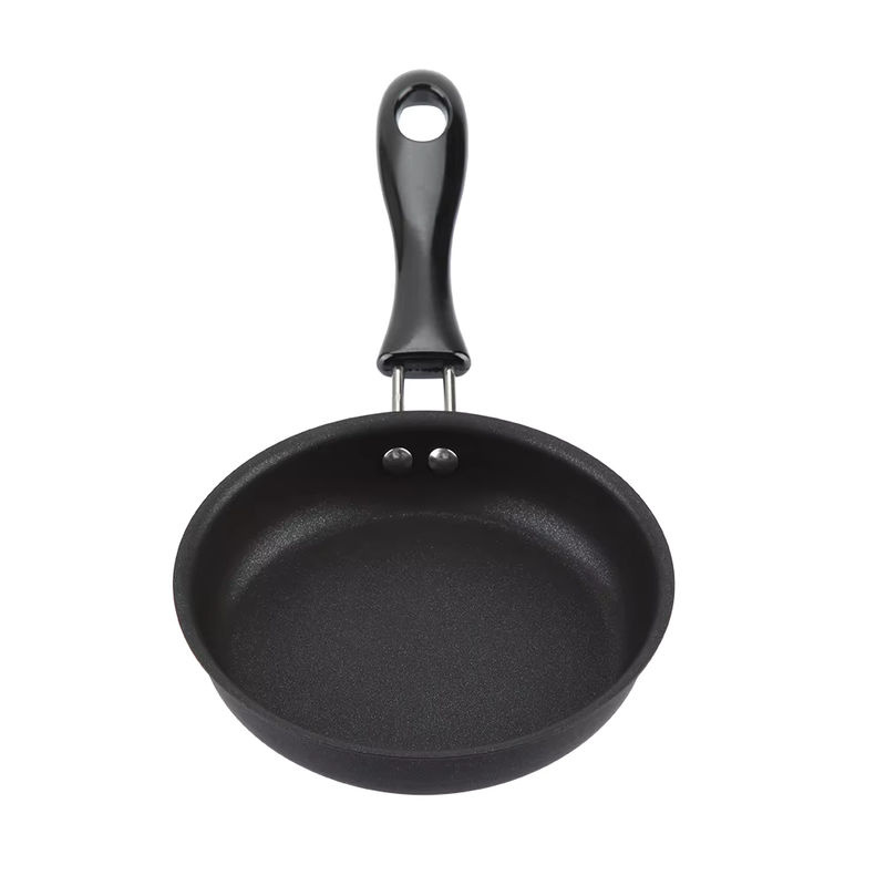 Qiilu Antihaft Pfanne aus Gusseisen in Schwarz, Durchmesser: 12 cm - Bild 6