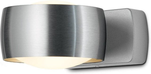 Oligo Grace LED-Wandleuchte in Silber aus gebürstetem Aluminium mit Tunable White (2200K - 5000K), dimmbar via Casambi und Bluetooth - Bild 1