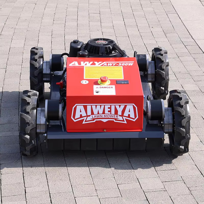 AIWEIYA Ferngesteuerter 4WD Roboter-Rasenmäher in Rot mit 500 mm Schnittbreite - Bild 4