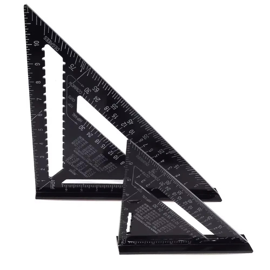 Präzisions-Dreieckslineal aus Aluminiumlegierung in Schwarz für die Holzbearbeitung - Bild 5