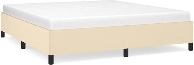vidaXL Polsterbett aus Stoff in Beige, B/T/H: 180 x 200 x 35 cm - Bild 1