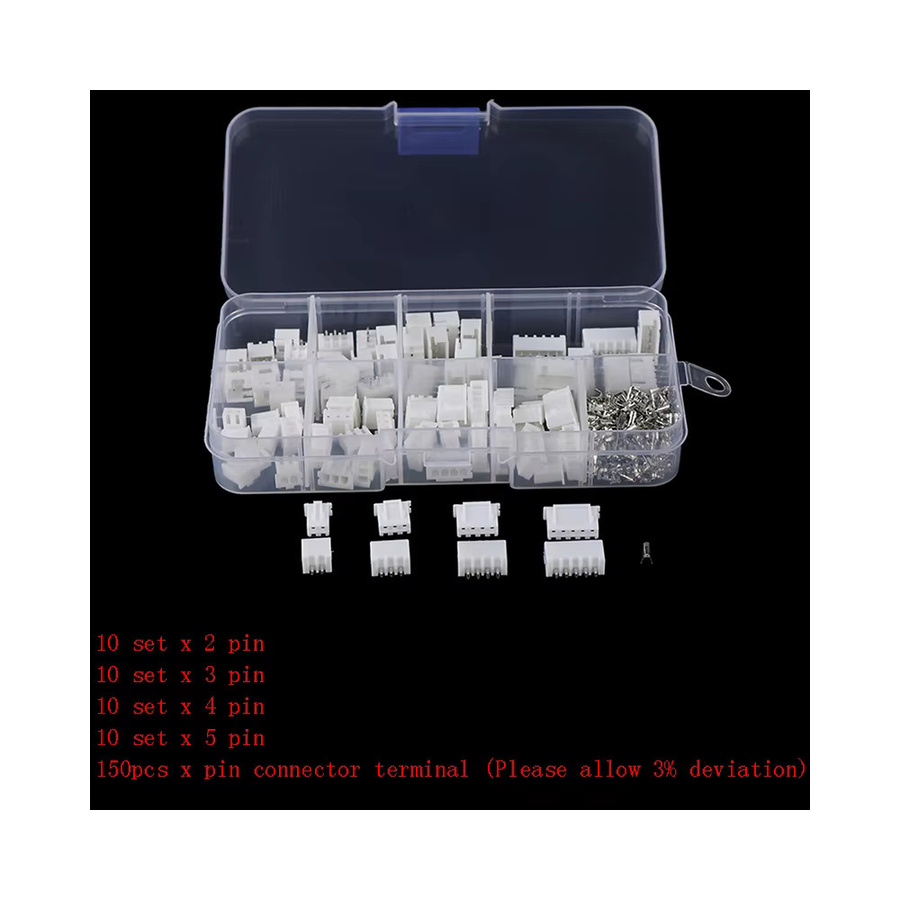 JST-XH Kit mit 2/3/4/5 Pin XH2.54mm Terminal Gehäuse PCB Header Draht Anschlüsse in Weiß - Bild 3