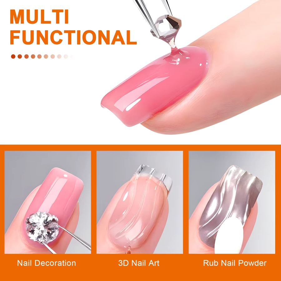 TWOING Nagelkleber Gel für Nail Art Dekorationen, 8g/15g - Bild 2