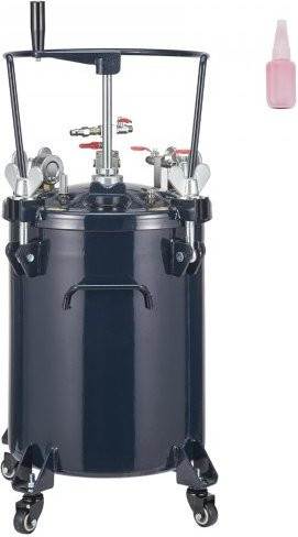 VEVOR Druckbehälter Farbbehälter mit manuellem Rührwerk für Lacke und Wandfarben, 30 l, Blau, Durchmesser: 80 cm, Höhe: 42,5 cm - Bild 1