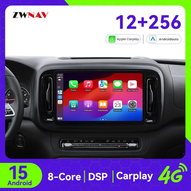 ZWNAV Android 15 Auto Radio mit 13,3 Zoll Touchscreen für Mercedes Benz Vito 2024-2025, Carplay, GPS Navigation und Multimedia-Player, Schwarz - Bild 1
