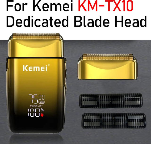 Kemei Elektrorasierer-Zubehör Doppelfolien-Schneidklingen-Netzabdeckung, Unisex - Bild 1