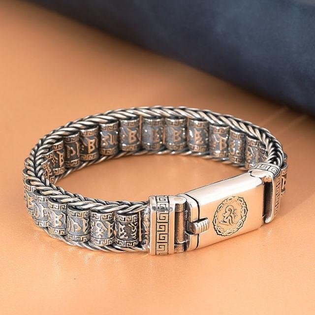 KaiTingu Jewelry Armband, Silber, Vintage, Unisex, 20cm - Bild 1