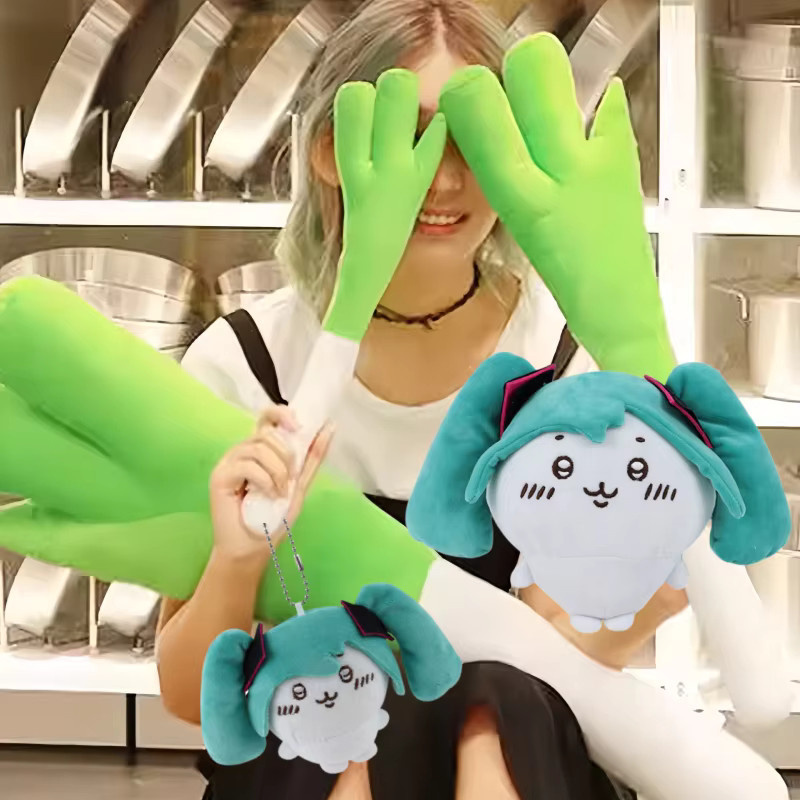 Bandai Hatsune Miku Chiikawa Plüsch-Schlüsselanhänger, Puppe - Bild 1