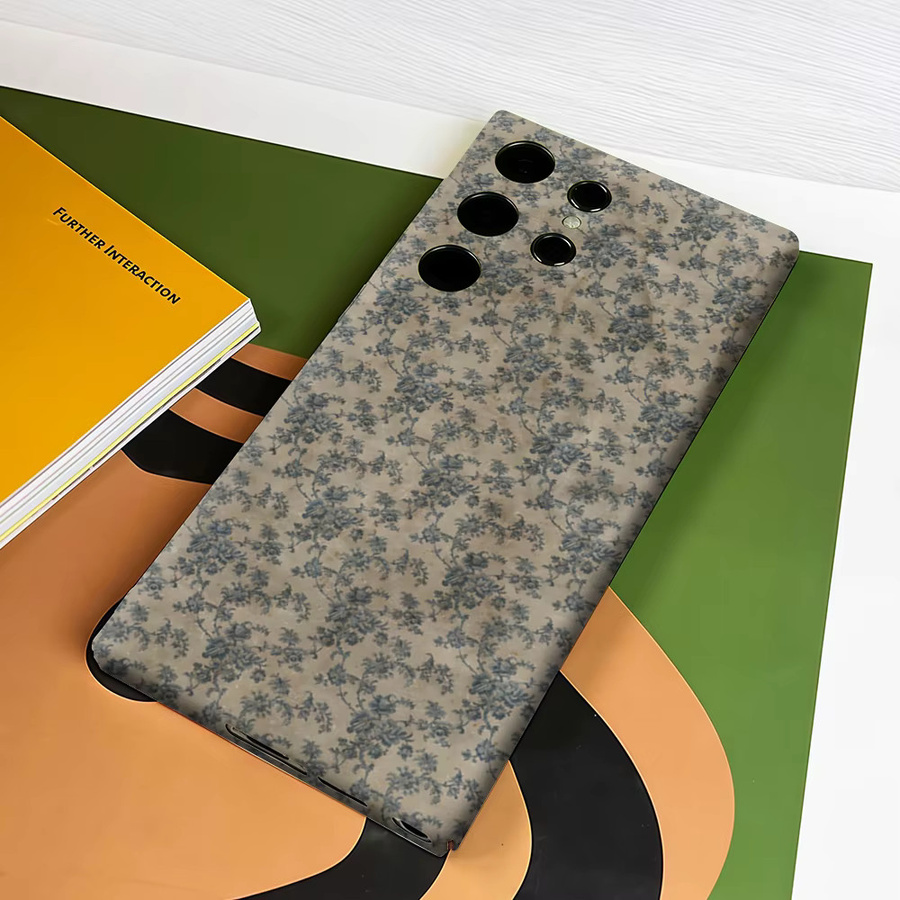 Potdemiel Handyhülle mit Vintage Blumenmuster für Samsung Galaxy S26 S25 S24 S23 Ultra Plus, stoßfeste Doppelschicht Rückabdeckung, Multicolour - Bild 4