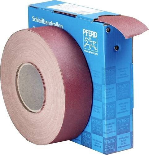 PFERD Korund Schleifbandrolle SBR für universelle Anwendung, Körnung 180, Breite: 50 mm, Länge: 50 m - Bild 1