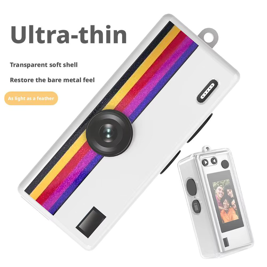Kodak Charmera Mini Schutzset 2-in-1 mit transparenter TPU-Hülle und gehärtetem Glas-Displayschutz - Bild 2