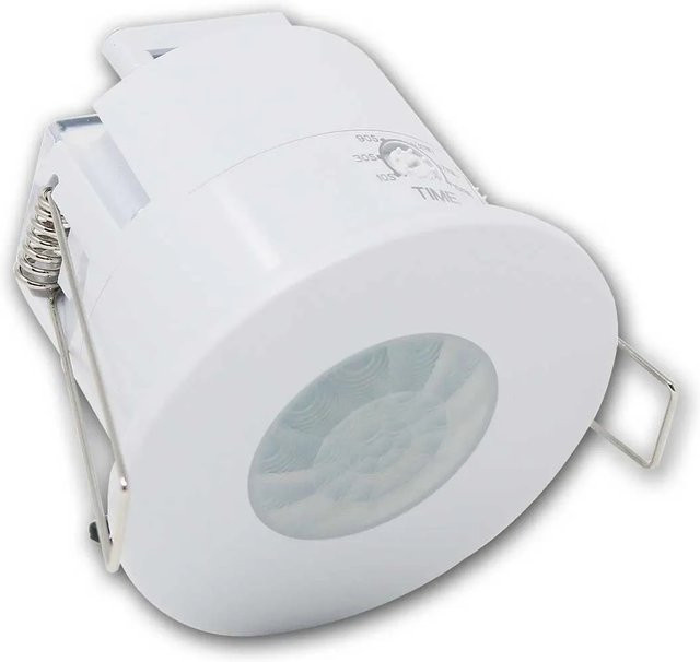 world-trading-net Decken-Einbau Bewegungsmelder IP65 in Weiß mit 360 Grad Erfassungsbereich und max. 1200W Leistung - Bild 1