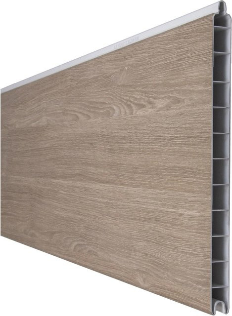 GroJa Einzelprofil Premium Basicline aus Kunststoff in Sheffield Oak, Farbe: Braun, Höhe: 180 cm, Breite: 28,4 cm - Bild 1
