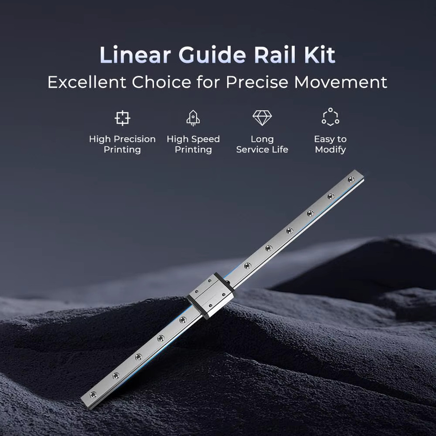 Creality Ender 3 X-Achse MGN12C Linearschienenführungsset mit Plattenhalterung in Silber, kompatibel mit Ender-3, Ender-3 Pro und Ender-3 V2 sowie Sprite Pro Kit - Bild 2