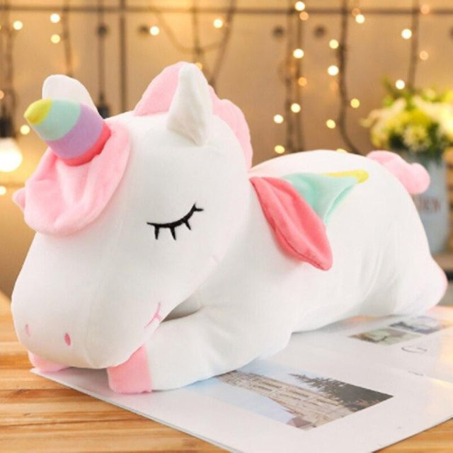 Kawaii Pferd Plüschtier, weiß, ab 12 Jahre - Bild 1