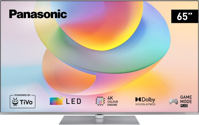 Panasonic TB-65W63AE8 Smart-TV mit 65 Zoll LCD-LED-Technik in Silber, 4K Ultra HD, HDR, Sprachsteuerung, Wi-Fi, Bluetooth und DVB-T2/C/S2 - Bild 1