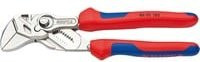 Knipex Zangenschlüssel 86 05 180 aus Chrom-Vanadium mit Mehrkomponenten-Griff in Rot, Länge: 180 mm - Bild 1