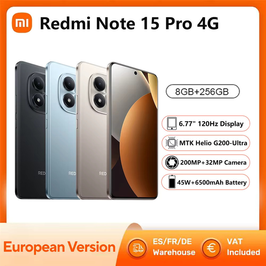 Xiaomi Redmi Note 15 Pro 4G Smartphone Gold 256GB mit NFC und 6,77 Zoll Display - Bild 1