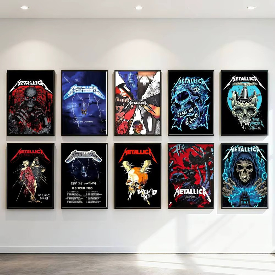 Metallica Poster Kunstdruck im Anime-Stil als Wanddekoration in Multicolour - Bild 2