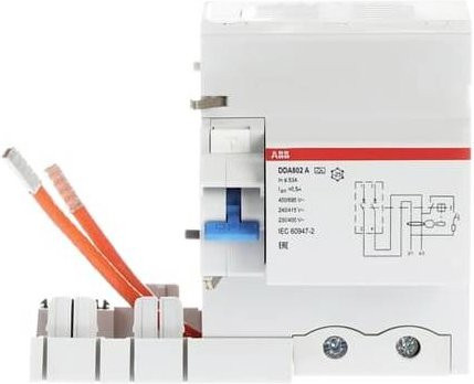 ABB FI-Schutzschalter DDA802A-63/0,5 RCBO 63A 0,5A 400V in Weiß - Bild 1