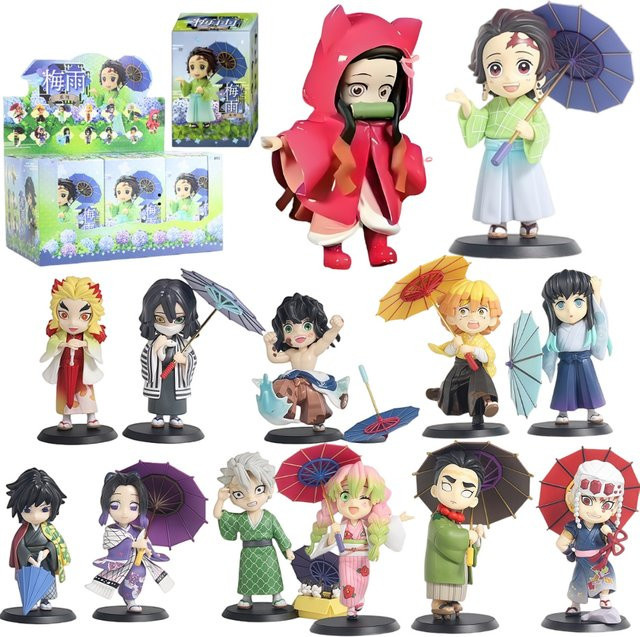 Bandai Demon Slayer Plum Rain Serie Tanjiro Kamado Nezuko Actionfigur, PVC-Statue - Bild 1