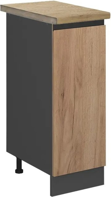 Vicco Apothekerschrank R-Line Goldkraft Eiche und Anthrazit, B/T/H: 30 x 60 x 81,6 cm - Bild 1
