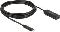 Delock USB-C Aktivverlängerungskabel USB 3.2 Gen 2 Schwarz 5,0 m - Bild 1