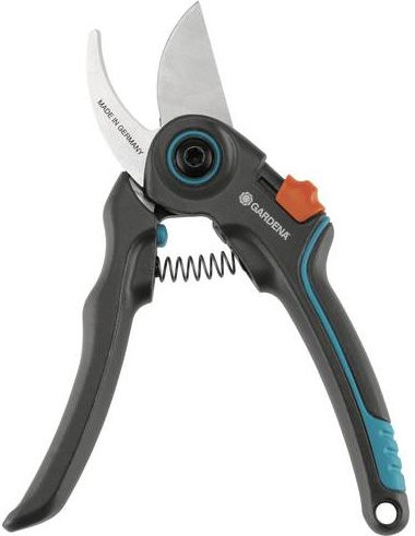 Gardena ExpertCut Gartenschere Bypass-Schnitt in Grau-Blau aus Edelstahl und Kunststoff - Bild 1