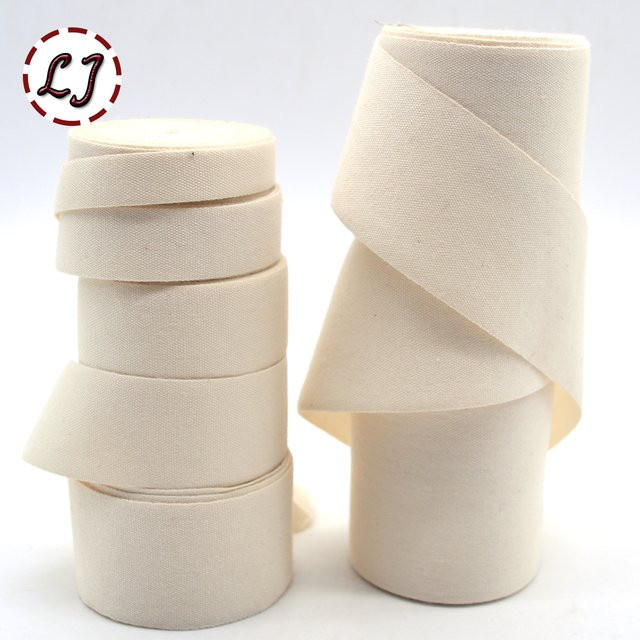 St.Lucas Baumwollband mit Spitzenbesatz in Beige für DIY-Projekte - Bild 1