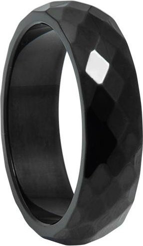 JWSHMAN Edelstahlring, 6mm, schwarz, Herren - Bild 1