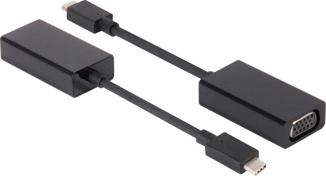 Club 3D USB-C auf VGA Adapter CAC-1502 Schwarz - Bild 1