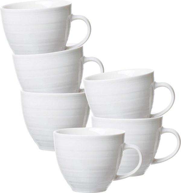 Ritzenhoff & Breker Kaffeetassen Suomi 6er Set Weiß 260 ml - Bild 1