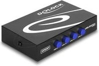 Delock USB 2.0 Switch mit 4 Ports manuell, Schwarz - Bild 1