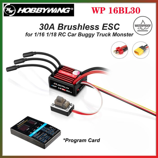 Hobbywing QuicRun WP 16BL30 G2 30A Bürstenloser ESC Geschwindigkeitsregler - Bild 1
