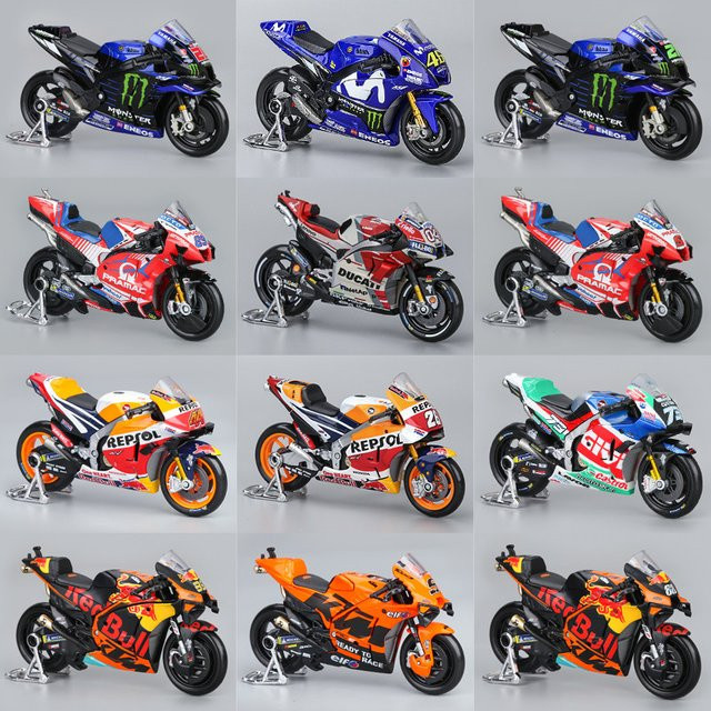 Maisto Moto GP Rennmotorräder, Modellautos, 1:18, Metall, ab 3 Jahre - Bild 1