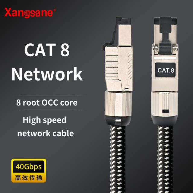 5N OCC Cat 8 Ethernet-Kabel mit 40Gbps und 2000MHz für WLAN-Router und Laptop - Bild 1